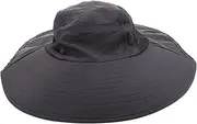 [Abaodam] Running Hat with Wide Brim Outdoor Sun Hat for Men Women Uv Blocking Quick Dry Breathable for Hiking Beach Camping Dark Grey