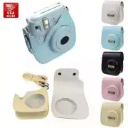 FUJIFILM INSTAX MINI 8 PU Leather protective camera case soft and Matching Strap