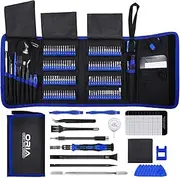 AMIR Precision Screwdriver Set (New Version), 142 in 1 with 120 Bits Mini Magnetic Screwdriver Kit Repair Tool Kit with Portable Bag for Electronic PC Computer iPhone MacBook Jewelers Game Console