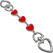 Heart Shape Purse Chain Strap Extender,Crossbody Shoulder Bag Metal Chain Strap Extender
