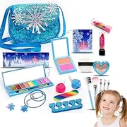 Toddler Makeup Kit,Washable Play Real Makeup Girls Toys - Kids Makeup Kit for Girl Little Girls Toddler Toy, Princess Toys Play Makeup for Children Age 3-12 Years Old, Teen Christmas & Birthday