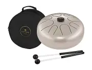 Steel Tongue Drum 8 Notes 16" with Mallets and Bag — Sound Healing Instrum