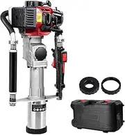 GIANTZ Petrol Post Driver 2-Stroke 55Cc Rammer Pile Star Picket Fence Hole Red