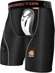 [Shock Doctor] Men's Core Compression Hockey Shorts with Bio-Flex Cup