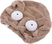 LALADEFIEE Coral Fleece Dry Hair Hat Shower Cap Shower Wrap Towel for Women Hair Drying Cap Towel Hair Towel Wrap for Women Cartoon Women Towel Head Towel Hair Towel Cap for Women Hair Towels