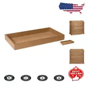 Universal Removable Changing Tray in Hazelnut - Converts Dressers with Safety