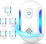 2024 Upgraded Ultrasonic Insect Repeller, Indoor Repellent 6 Packs, Electronic Plug in Pest Control for Roach, Ant, Rodent, Mouse, Bugs, Mosquito, Spider Repellent for House, Garage, Warehouse