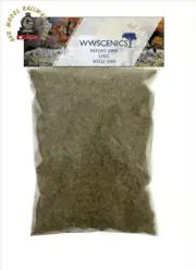WWScenics WSG2-040 Refill 1000ml 2mm Patchy Static Grass - 100g