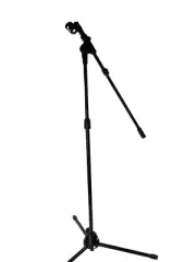 Boom Microphone Stand 5'Adjustable Mic Clip Tripod Singing Karaoke Stage