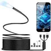 Phone Endoscope Inspection, for iPhone & Samsung, USB C Borescope Camera with...