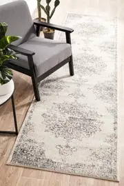 Miter Simena Silver Runner Rug