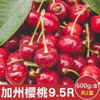 在飛比找momo購物網優惠-【WANG 蔬果】美國加州9.5R櫻桃600gx2盒(600