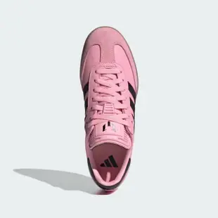 【adidas 愛迪達】SAMBA MESSI 運動休閒鞋(IH8158 ORIGINALS休閒鞋 室內足球鞋 粉)