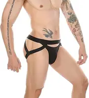 [KBQLXPKJW] Men's Thong G-String Underwear Athletic Supporter Butt Lift Thong Underwear Hollow Out Thong Brief/1314