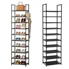 Reinforced Plastic Connectors Shoe Rack High Stability Multi-layer Organizer