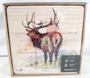 Demdaco Crouser Water Art Standing Elk Tic-tac-Go Board Game Camping RVing Cabin