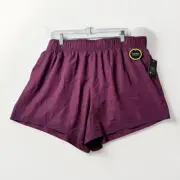 Athletic Works Running Shorts 2X Lined Purple (Wine) DriWorks New With Tags