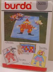 UNCUT Burda Sewing Pattern #5008 Baby Crib Quilts Sleep Blankets Changing Pad