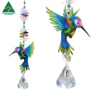 Rainbow Hummingbird Crystal Suncatcher, gift suncatchers sun catcher 30mm prism