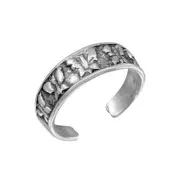 925 Sterling Silver Multi Butterfly Adjustable Oxidized Toe Ring /Finger Ring