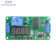 DC 12V Multifunction PLC Self-lock Delay Relay Cycle Timer Module Switch Control