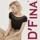 《D'Fina 時尚女裝》 歐洲莫代爾拼接網紗性感短袖T恤上衣