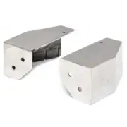 Challenger Boat Rear Corner Caps SS 7 x 3 3/8 Inch - Set of 2