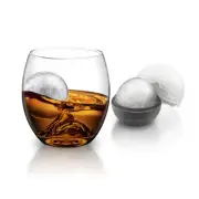 Final Touch 236ml On the Rocks Wine Glass with BPA Free Ice Ball Mould Drinkware