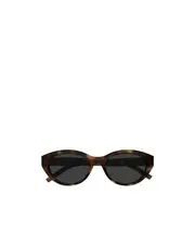 oval-frame sunglasses 54 Black