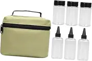 FUNOMOCYA 1Set Portable Seasoning Jars with Storage Case Picnic Condiment Canisters for Outdoor BBQ and Camping Easy to Carry