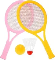LAPYAPPE Tennis Rackets for Kids Badminton Rackets Set Kids Badminton Tennis Racket Toy Compact Design Sturdy Handles Random Color