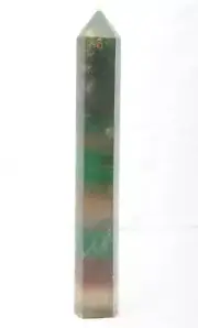 850g Natural Fluorite Tower Decoration Crystal Quartz Healing Decorate