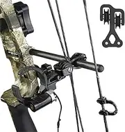 Nyutcwe Compound Bow Cable Slide 1.8x1.0x0.7 Inch Aluminium Alloy Compound Bow String Replacement Black String Stop for Bows Accessories