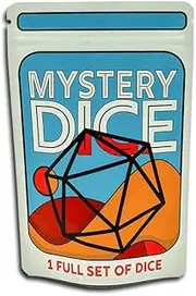 Dungeon Craft Mystery Dice, Set of 7 Polyhedral Dice, Wide Range of Patterns, Gaming Dice, Suitable for Role Playing, Table Games (Mystery Pack of 1)