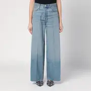 [HAIKURE] Wide blue washed jeans 23 Blue