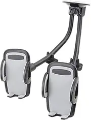 Dual Phone Holder for Car, Phone Mount for Truck Windshield/Dashboard Compatible with iPhone 11/Xs/Xr/X/8 Plus/8/7/6, Samsung Note 10+/10/9/8/7, HTC, LG and More 3.5-6.5 inch Cell Phone