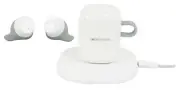 Soundstream HEQC-WT H2GO IPX6 Wireless Headphones EarBuds+Wireless Charging Pad