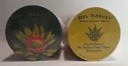 125 DEL MAGUEY Single Village Mezcal Agave Round 4" Cardboard Coasters NEW