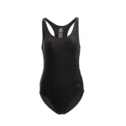 BNWT Ladies Sz 14 Slazenger Brand Black Racer Back Bather Swim Suit