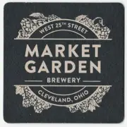 Market Garden Brewery Beer Coaster Cleveland OH
