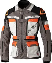 RST Pro Series Adventure-Xtreme Motorcycle Textile Jacket, grey-orange, Size 2XL for Men Grey Orange