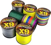 LLEIIshen Multifilament Fishing Line 300m 9/12 Strands Braided Fishing Line PE Line 25/30/39/50/65/77/92/120LB/1922
