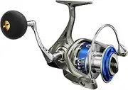 ‎Divmystery Spinning Reel 5000-7000/4000X/7000X for Saltwater | 9+1 Stainless Bearings, Ultra-Lightweight Aluminum Body, Carbon Fiber Drag for Big Game Fishing (Max Drag Up to 55lbs)