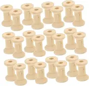 COHEALI Simplify Your Crafting Pcs Wooden Embroidery Spools Yarn Holders for Knitting Weaving Space