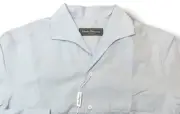 Salvatore Ferragamo Light Blue Long Sleeve Cotton Shirt Size M Made in Italy