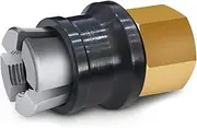 Upgrade Locking Air Chuck, 1/4 Inch FNPT Male Lock On Heavy Duty Hands Quick Connect for Tires Inflator Compressor