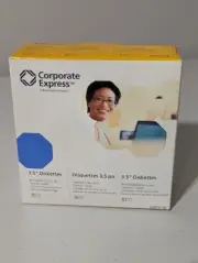 New Corporate Express 10 pack 3.5" 1.44MB Floppy Disks IBM Formatted NOS