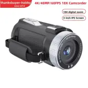 HDV900 Pro 4K/48MP/60FPS 18X Digital Zoom Camcorder F2.0 FOV60 HDV Camera