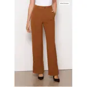 SANCTUARY NWT Noho Split Hem Dress Trouser Pant in Warm Dark Khaki // 26