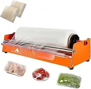 Manual Stretch Film Wrapping Machine, Desktop Stretch Film Dispenser Packing Machine with Slide, Hand Pallet Wrapper Tool, Adjustable Width Within 500mm, for Warehouse, Food
